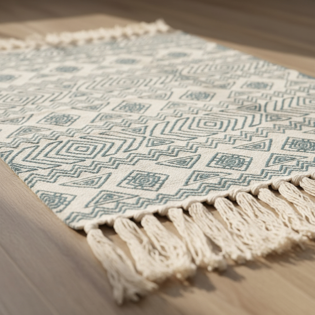 Alfombras Nórdicas Vintage Con Borlas Flecos Textil 90 Cm - Imagen 43