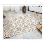 Alfombras Nórdicas Vintage Con Borlas Flecos Textil 90 Cm - Imagen 27