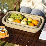 Canasto Cesto Para Picnic Plegable Plastico Camping - Imagen 9