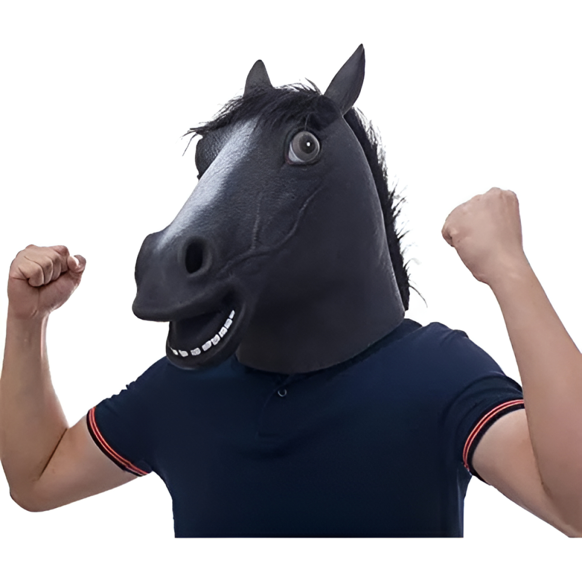 Mascara Caballo Latex Disfraz Halloween Horse - Imagen 1