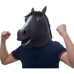 Mascara Caballo Latex Disfraz Halloween Horse