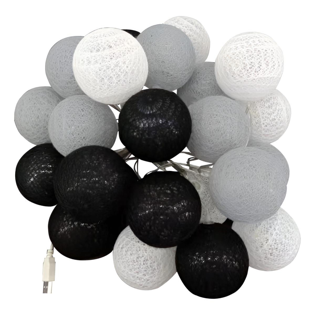 Guias Luces Cotton Ball Con Forma Esfera Led 3 Metros Guia - Imagen 35