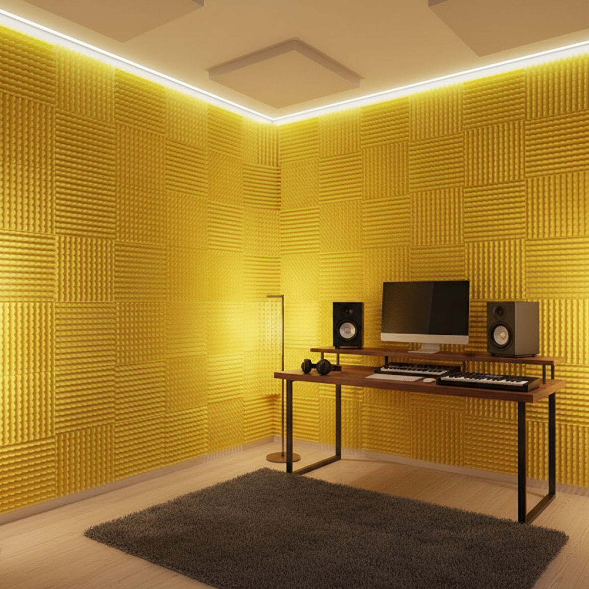 Revestimiento De Espuma Insonorizado Panel Absorción Sonido - Imagen 5