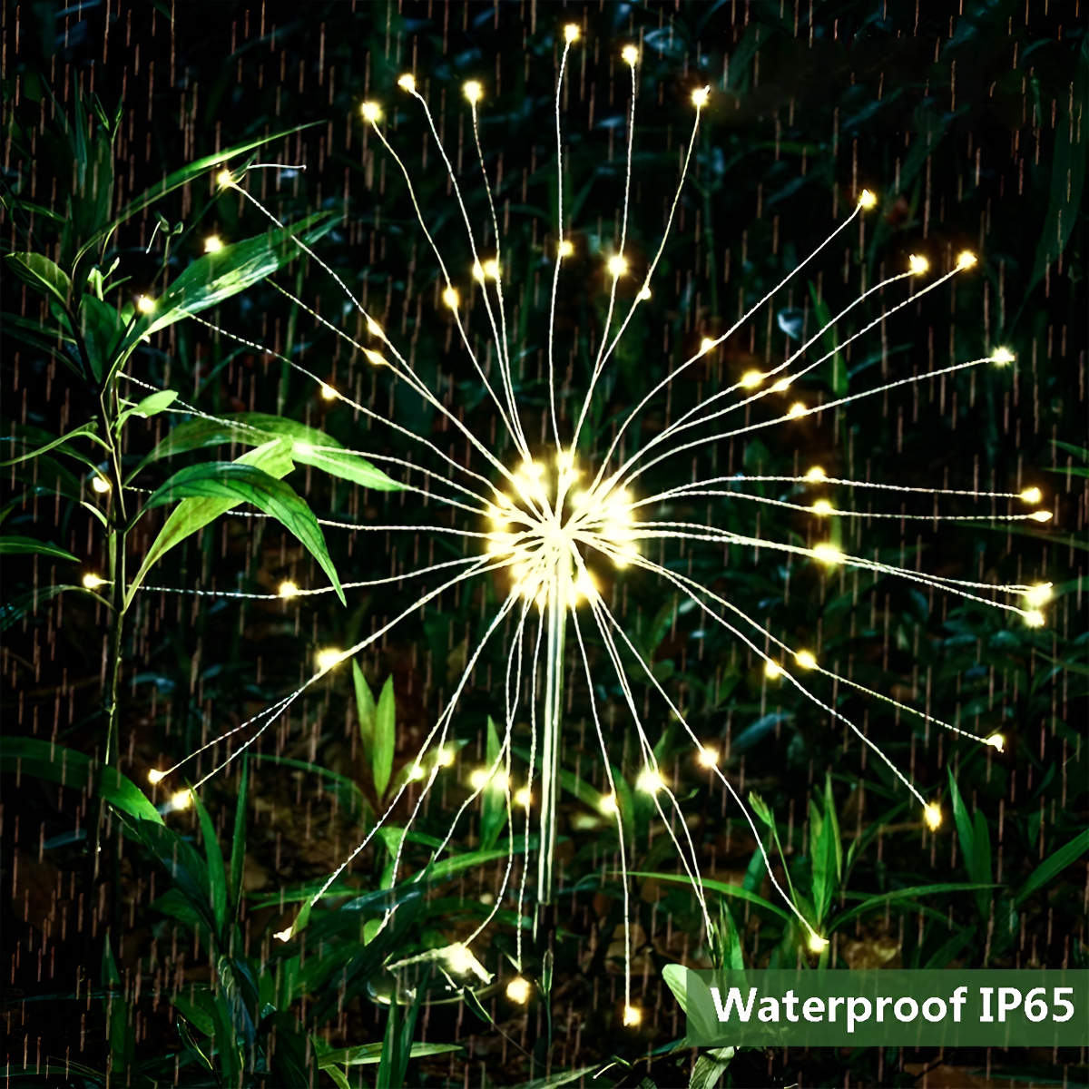 Espiga De Luces 90 Led Solares Resistentes Al Agua - Imagen 3