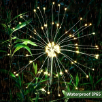 Espiga De Luces 90 Led Solares Resistentes Al Agua - Imagen 3