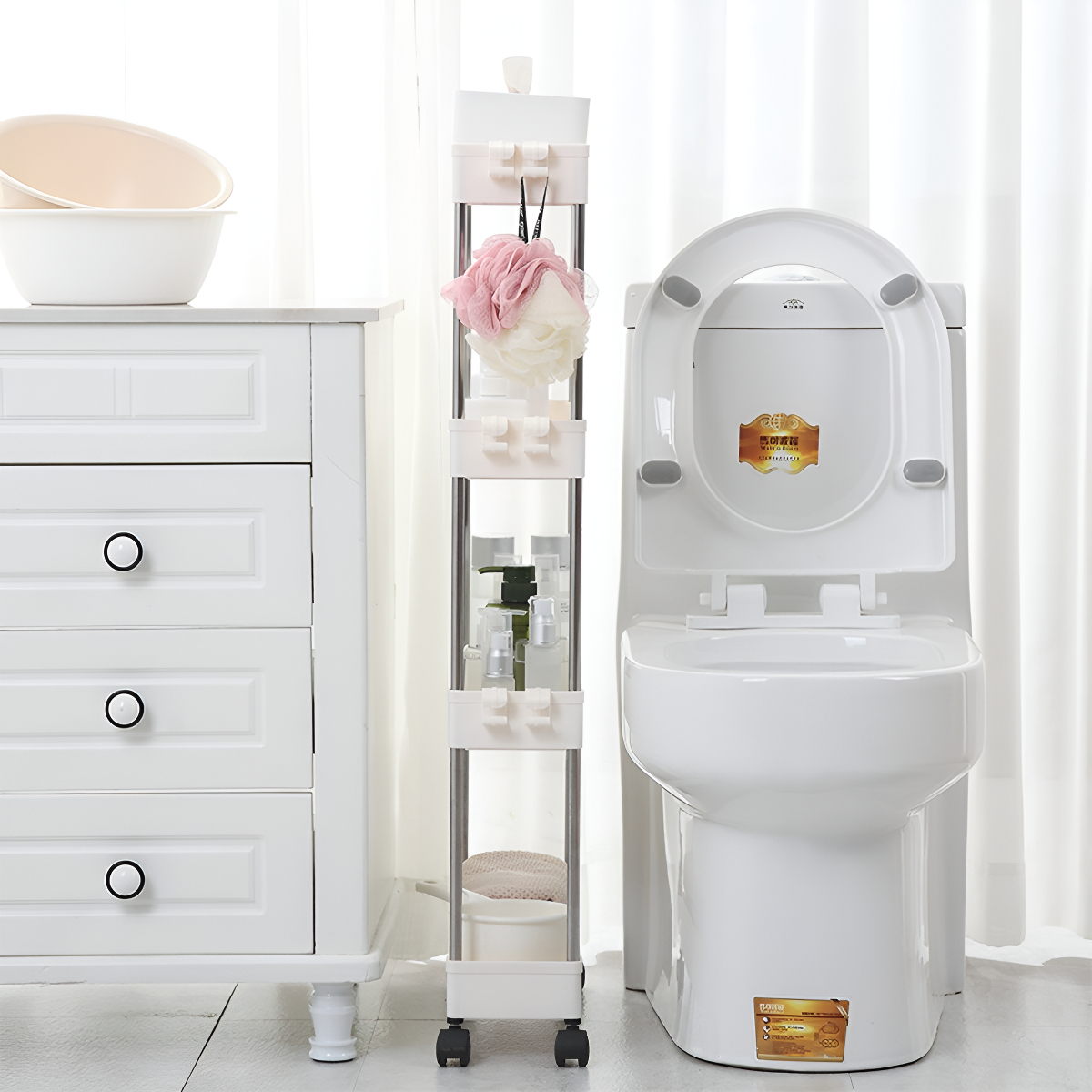Organizador Espacios Reducidos Con Ruedas Cocina Baño Grande - Imagen 5