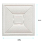 Revestimientos Adhesivo Panel 3d Blanco Dormitorio Living C - Imagen 2