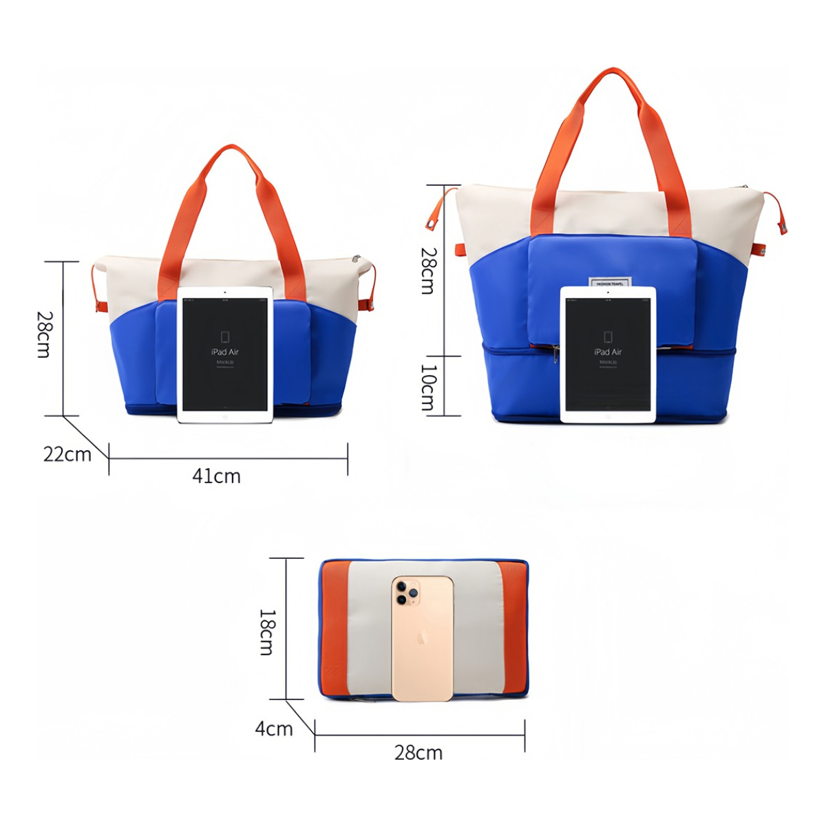Bolso Cartera Plegable Deportes Gran Capacidad Fitness - Imagen 16