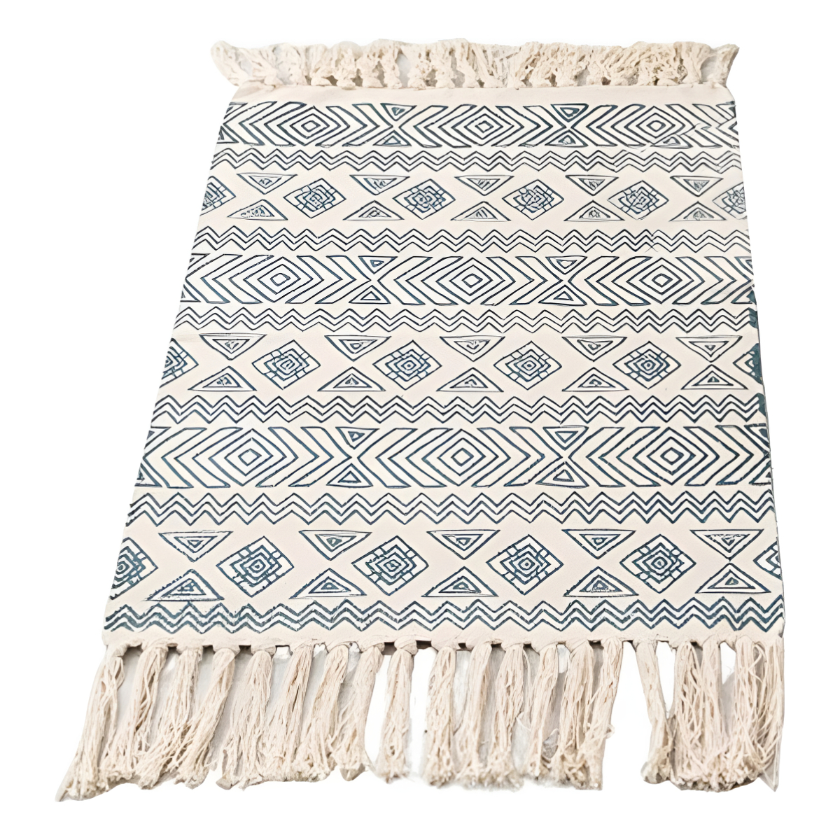 Alfombras Nórdicas Vintage Con Borlas Flecos Textil 90 Cm - Imagen 41