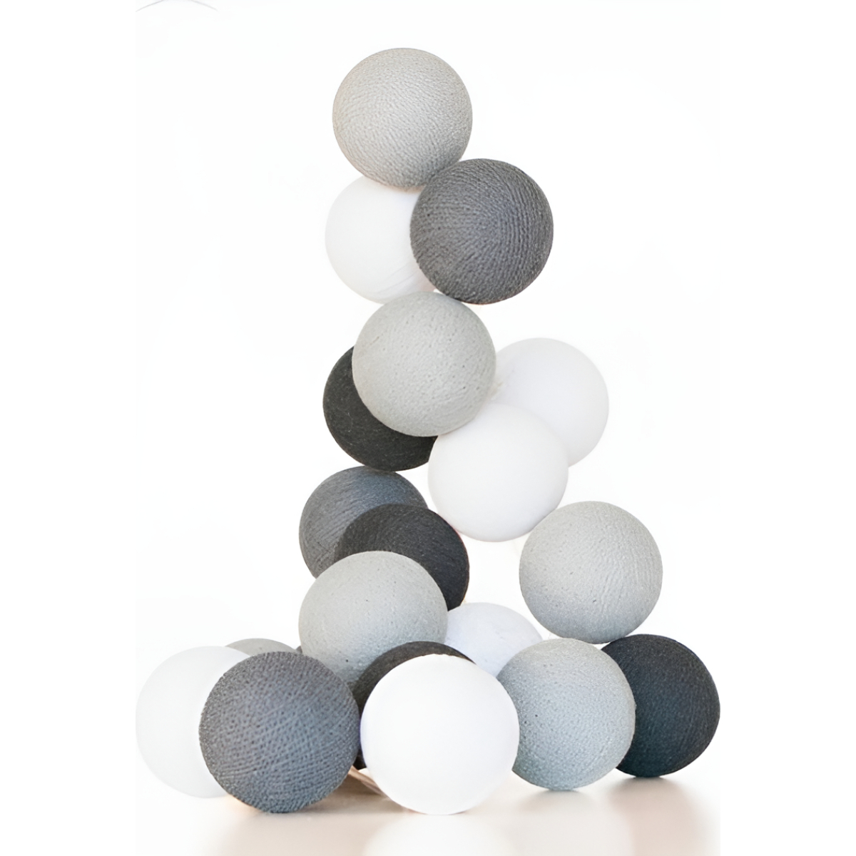 Guias Luces Cotton Ball Con Forma Esfera Led 3 Metros Guia - Imagen 24
