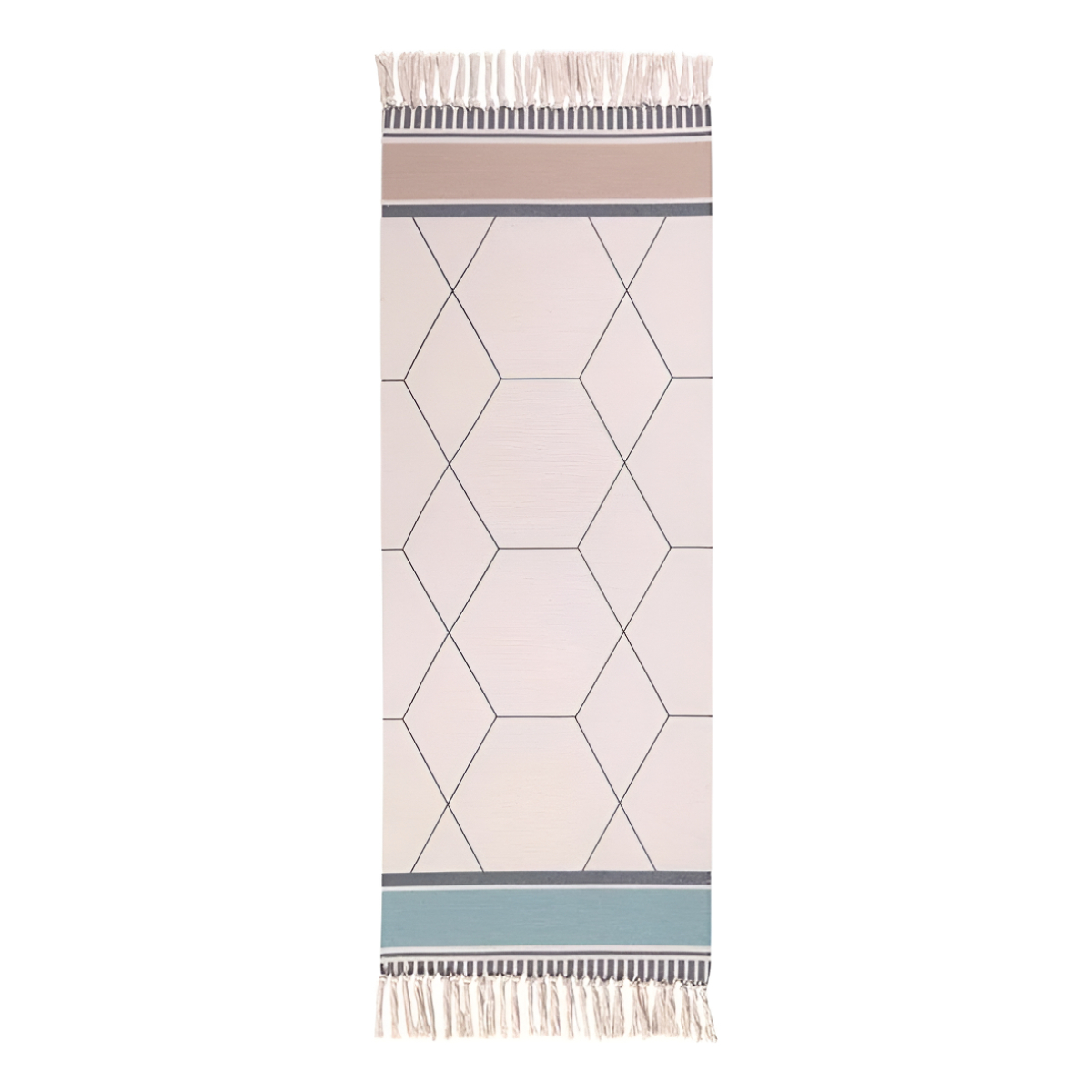 Alfombras Nórdicas Vintage Con Borlas Flecos Textil Deco - Imagen 9