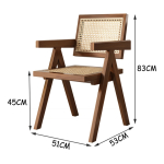 Silla Boho Con Apoyabrazos Para Interiores Living Comedor - Imagen 16