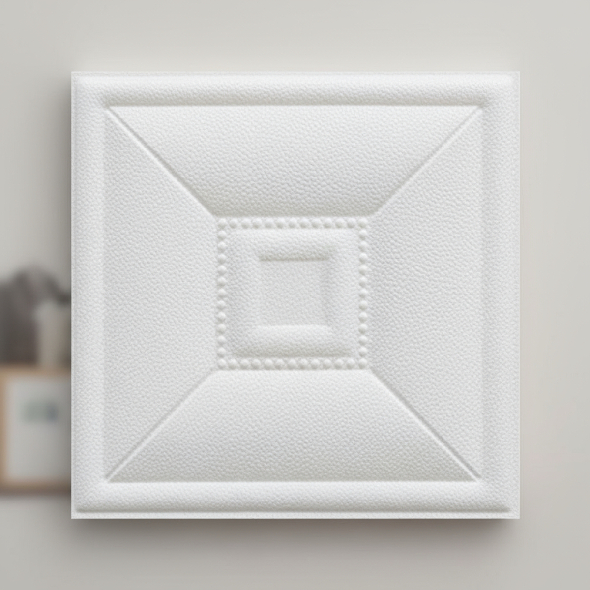 Revestimientos Adhesivo Panel 3d Blanco Dormitorio Living C - Imagen 4