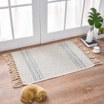 Alfombras Nórdicas Vintage Con Borlas Flecos Textil 90 Cm - Imagen 31