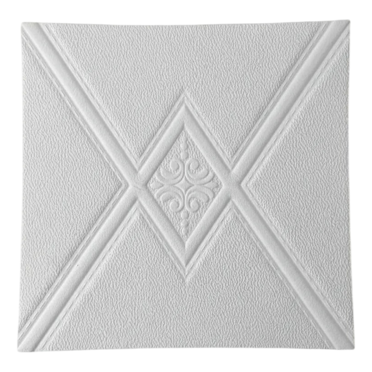 Revestimientos Adhesivo Panel 3d Blanco Diseño Triangular - Imagen 1