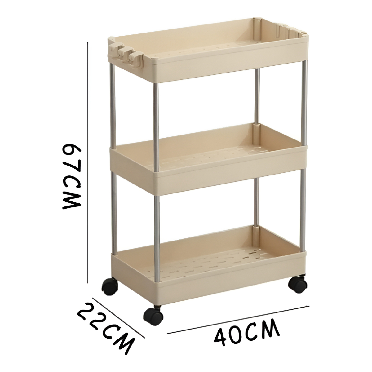 Organizador Espacios Reducidos Con Ruedas Cocina Baño - Imagen 3
