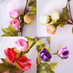 Guirnalda De Enredadera Rosas Artificial Pequeñas - Imagen 4