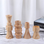 Soporte Candelabro Madera Decorativos Portavela Escandinavo - Imagen 17