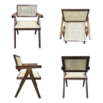 Silla Boho Con Apoyabrazos Para Interiores Living Comedor - Imagen 4