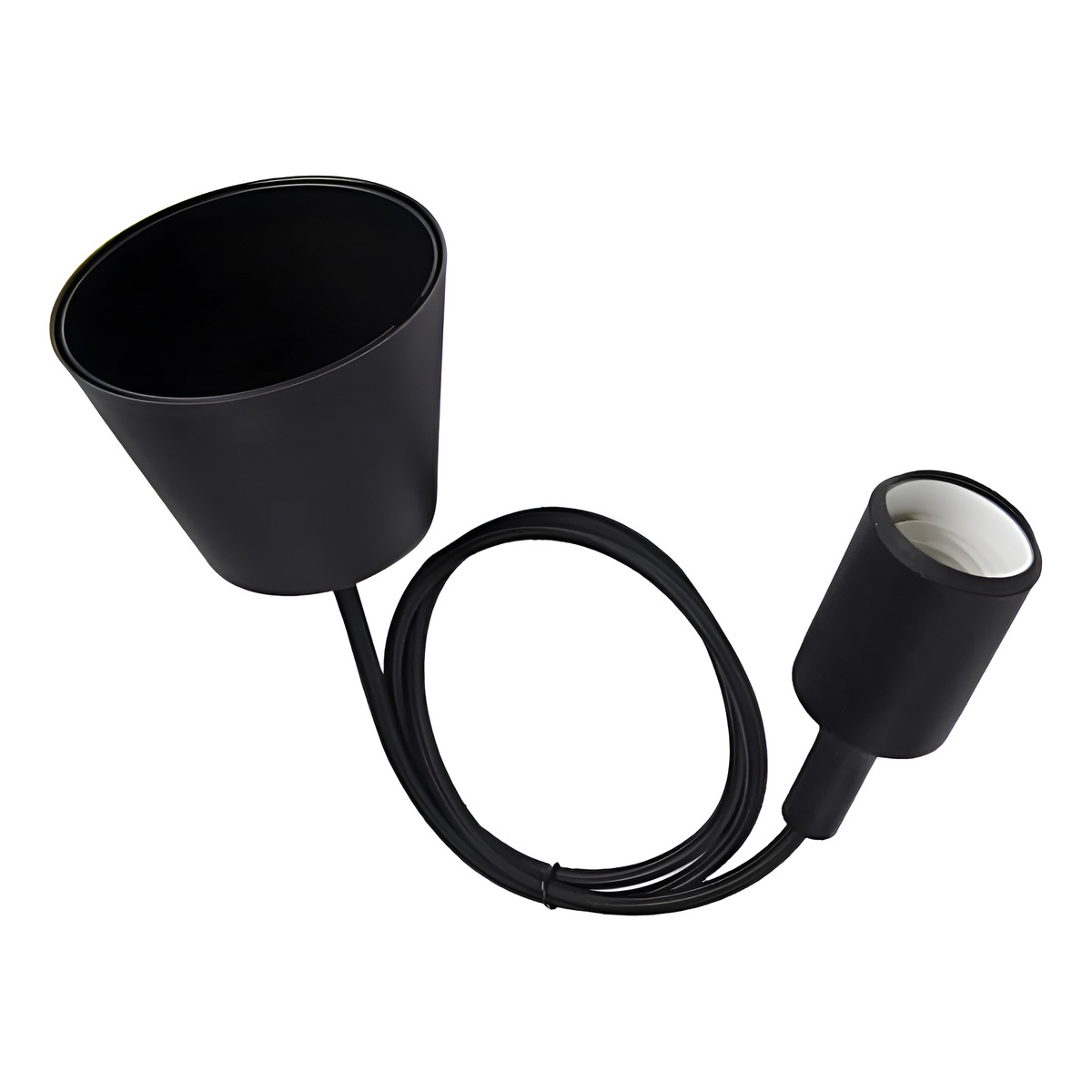 Colgantes Moderno Silicona Cable Textil 1mt Apto Led Vintage - Imagen 13