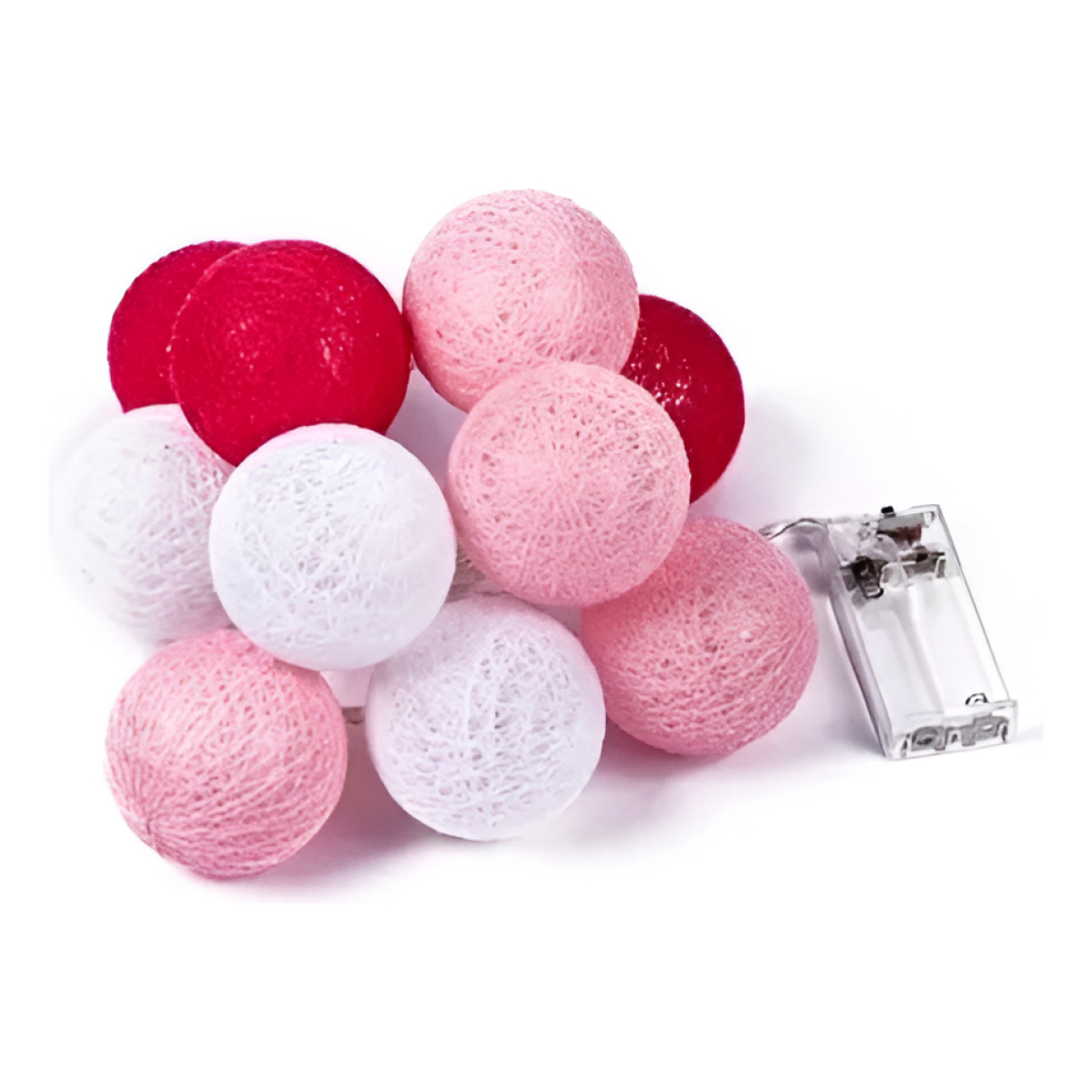 Guias Luces Cotton Ball Con Forma Esfera Led 3 Metros Guia - Imagen 7