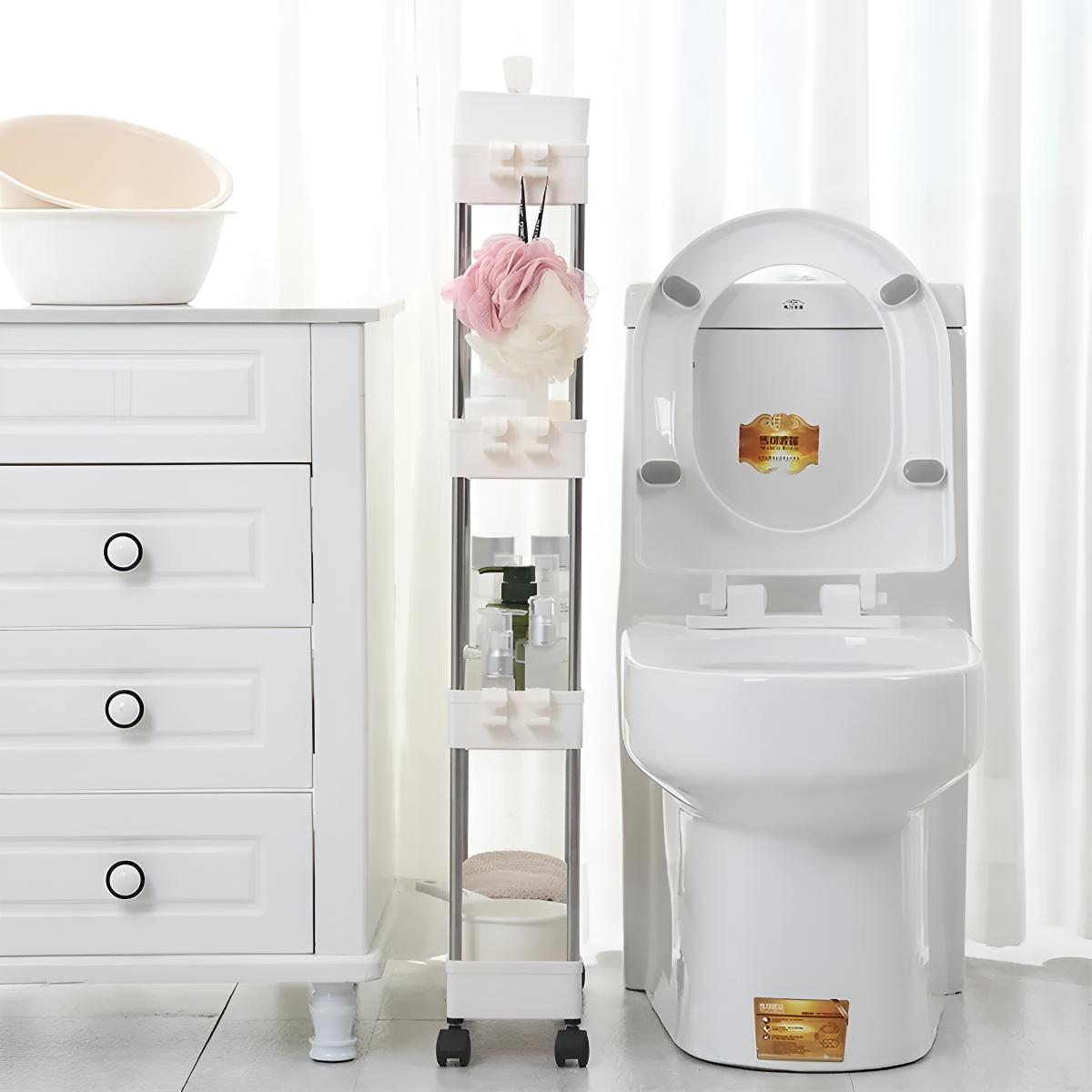 Organizador Espacios Reducidos Con Ruedas Cocina Baño Grande - Imagen 12