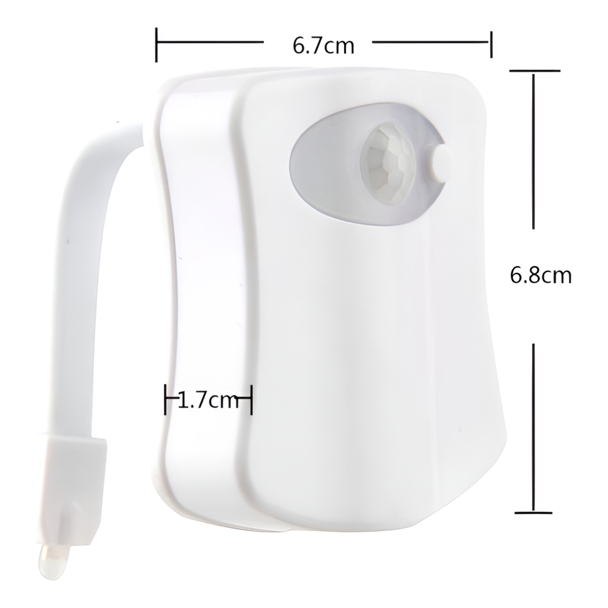 Luz Led Para Inodoro Multicolor Con Sensor De Movimiento - Imagen 2