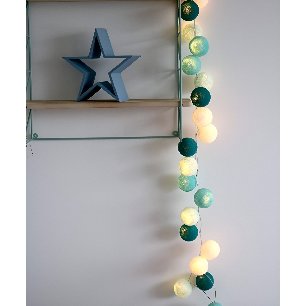 Guias Luces Cotton Ball Con Forma Esfera Led 3 Metros Guia - Imagen 21