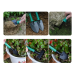 Kit Set Herramienta Jardinería X10 Piezas Estuche Pala Pinza - Imagen 5