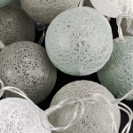 Guias Luces Cotton Ball Con Forma Esfera Led 3 Metros Guia - Imagen 6