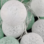 Guias Luces Cotton Ball Con Forma Esfera Led 3 Metros Guia - Imagen 3