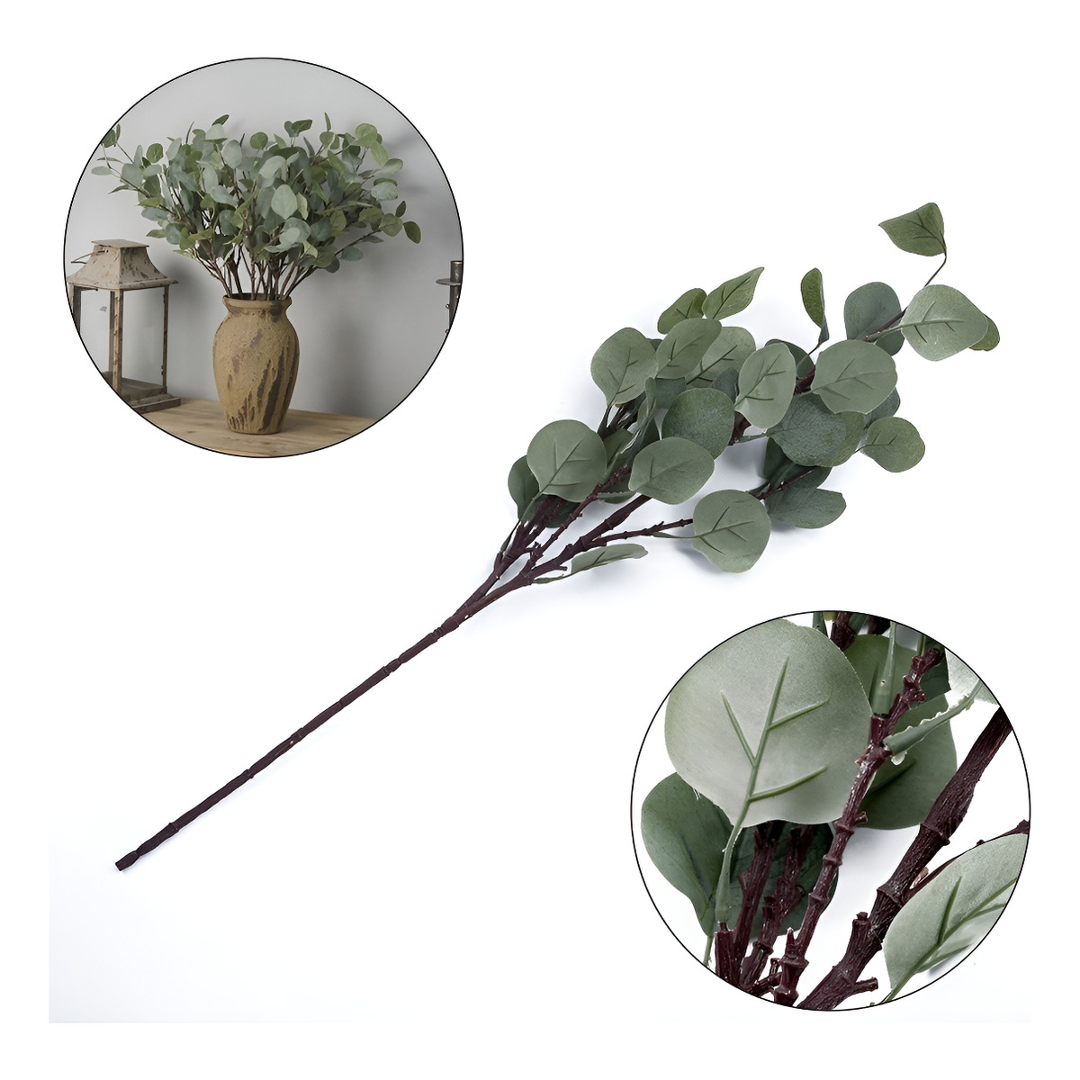 Ramo Planta Artificial Para Decorar 65cm - Imagen 9