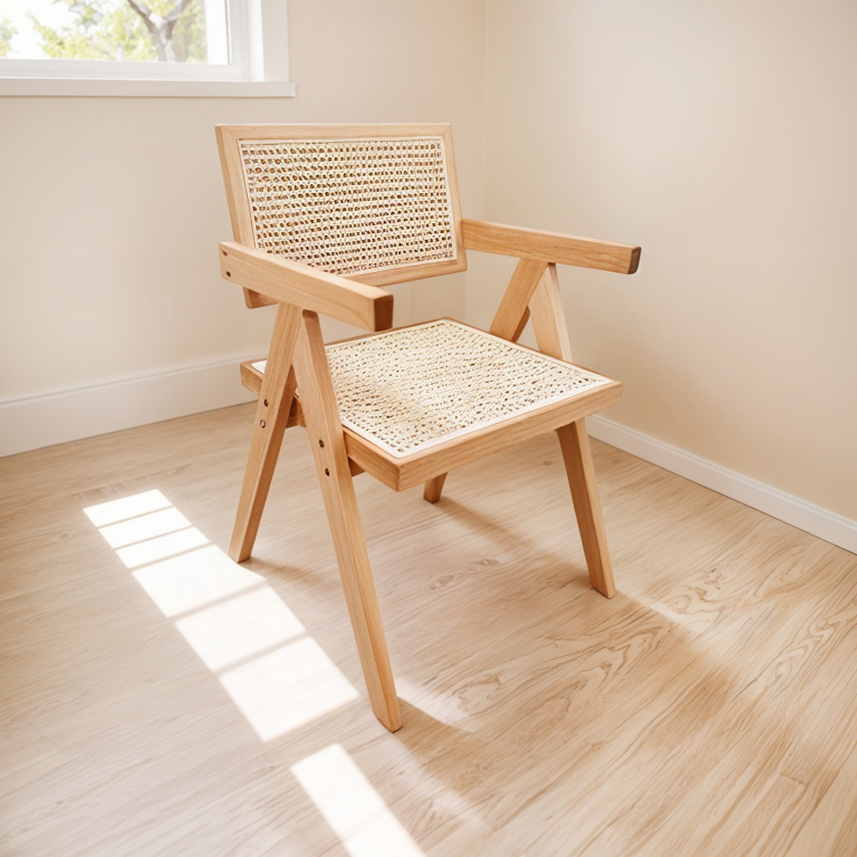 d_996154-mlu91633982750_092025-f-1.jpg Silla Boho Con Apoyabrazos Para Interiores Living Comedor - Imagen 1