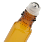 Frasco Vidrio Ambar 9ml Con Roll On Metal X 10 Unidades - Imagen 2