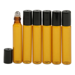 Frasco Vidrio Ambar 9ml Con Roll On Metal X 10 Unidades - Imagen 4