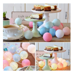 Guias Luces Cotton Ball Con Forma Esfera Led 3 Metros Guia - Imagen 46