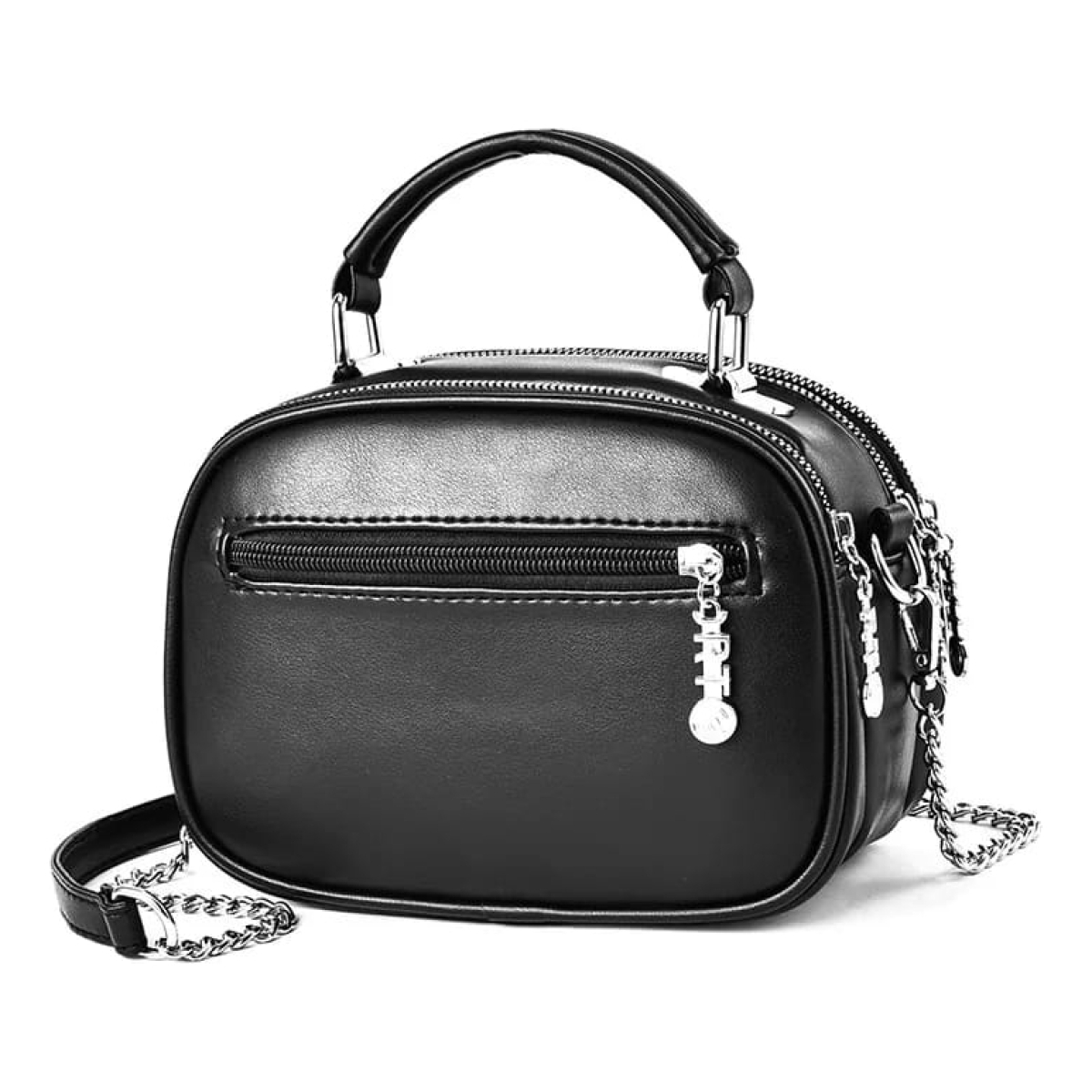 Bandolera Cartera Capitoneada Con Cadena V - Imagen 6