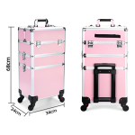 Maleta Valija Maquillaje Profesional 3 Divisiones 4 Ruedas - Imagen 7