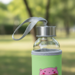 Botella De Agua De Vidrio Con Funda De Neopreno 300ml - Imagen 20