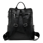 Cartera Mochila Urbana En Cuero Pu Bolsillo Externos - Imagen 7