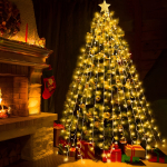 Lluvia De Luces Cortina Led 3x3 Mt P/ Bodas Fiestas Luz Guía - Imagen 3