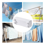 Tender Para Ropa Tendedero Retractil Doble Para Pared - Imagen 4