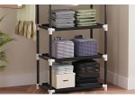 Perchero Organizador Con Estantes Y Barra Para Ropa - Imagen 12