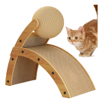 Juguete Rascador Para Gatos Doble Con Bola Y Carton - Imagen 2