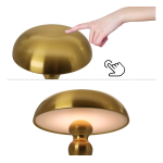 Lámpara Clásica Forma De Hongo Táctil Inalambrica Mesa - Imagen 22