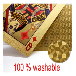 Cartas Naipes Póker Plástico Anti Agua Doradas - Imagen 2