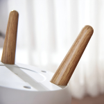 Papelera Cesto Basura Patas De Madera Decorativo Cocina Baño - Imagen 4