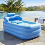 Bañera Inflable Piscina Spa Tina Portátil De Pvc + Inflador - Imagen 10