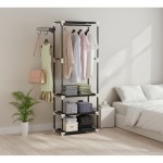 Perchero Organizador Con Estantes Y Barra Para Ropa - Imagen 9