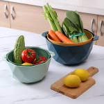 Practico Bowl Colador Moderno Diseño Doble Capa Multifuncion - Imagen 10